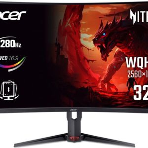 XZ323QUZ1bmiiprx, 31.5″/Curved/VA/2560×1440/280Hz/DP/HDMI/Audio/2Y