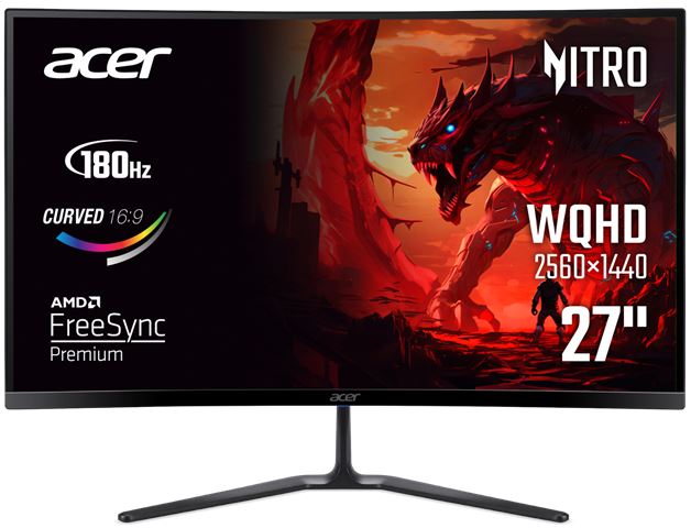 ED270US3BMIIPX, 27"/Curved/VA/2560x1440/180Hz/HDMI/DP/Audio/2Y