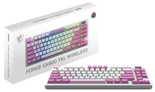 KB MSI FORGE GK600 TKL W VIOLET US