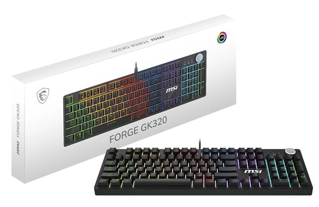 KB MSI FORGE GK320 RED US
