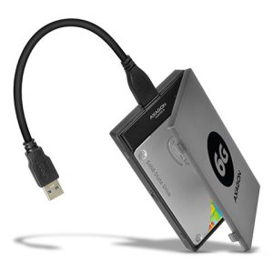 AXAGON ADSA-1S6 USB3.0 – SATA HDD/SSD 2,5″ ladica + Adapter