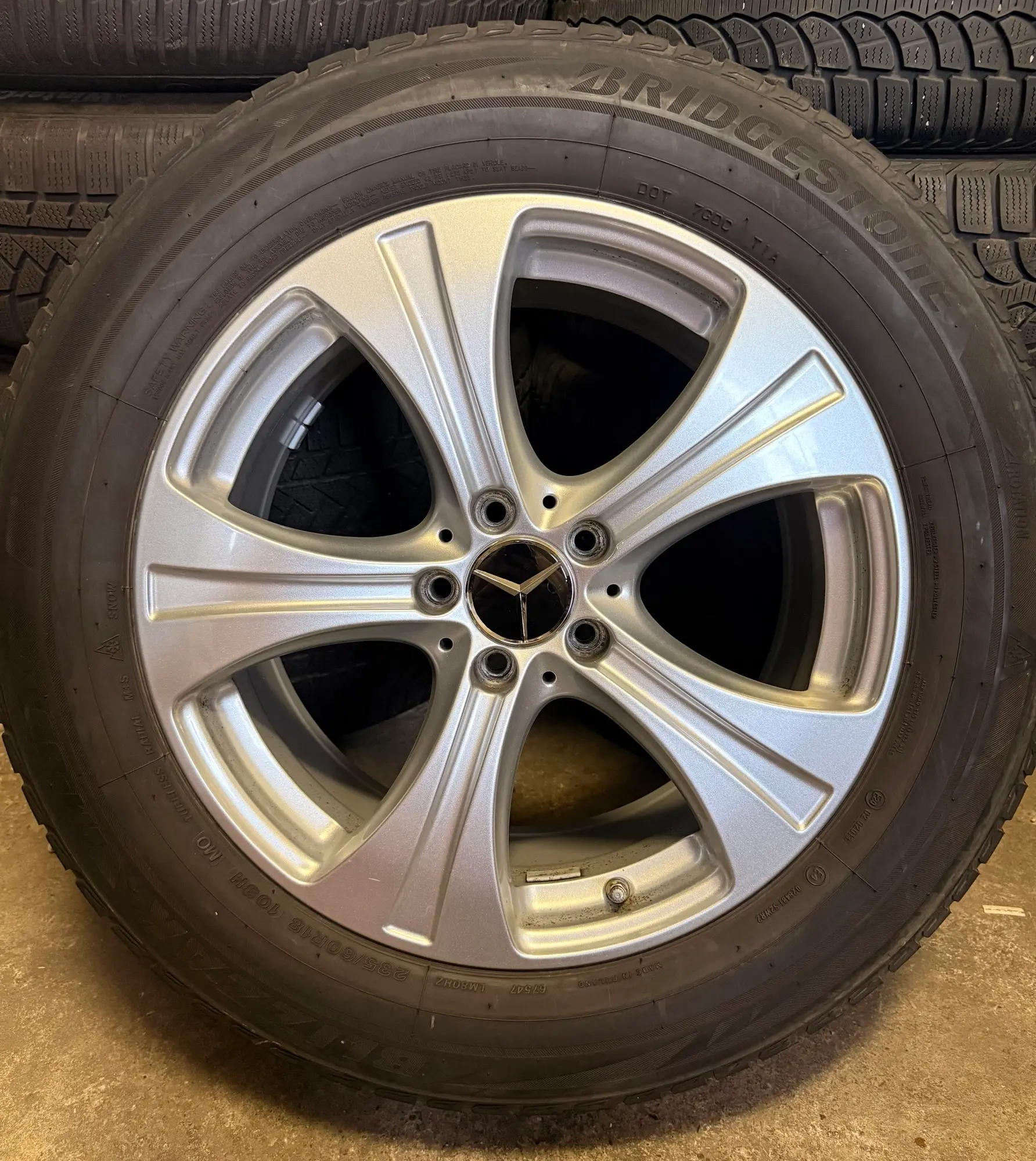 ALU FELGE MERCEDES 18" 5X112 +TPMS GUME ZIMSKE 235-60-R18 - Slika 6