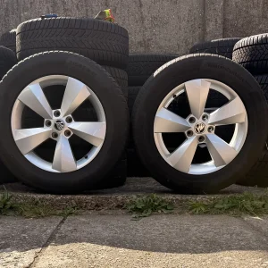 ALU FELGE ŠKODA  17″  5X112  GUME ZIMSKE  215-65-R17