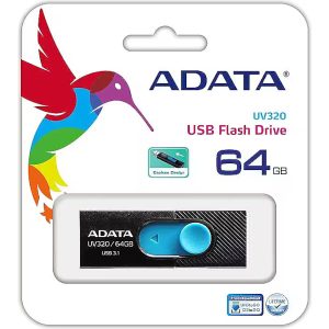 ADATA UV320, 64GB, USB3.2 crno-plavi