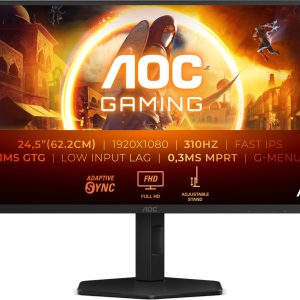AOC 25G4SXU, 24,5″, 2xHDMI, DP, 300Hz, HAS, USB