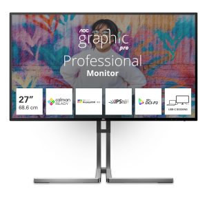 AOC U27U3CV, 27″, 4K, HDMI, DP, USB-C, RJ45, Calma