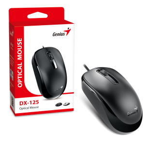 Genius DX-125, optički miš, USB, crni