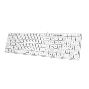 Genius SlimStar 126, tipkovnica, USB, bijela