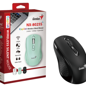 Genius NX-8025S, bežični miš, silent, crni
