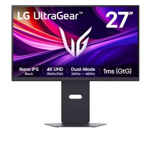 LG 27G850A 27″ UHD 240/480Hz,HDMI 2.1, DP 2.1, HAS