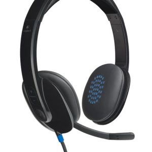 Logitech H540 slušalice s mikrofonom, USB, crna