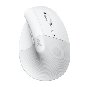 Logitech Lift za Mac, ergonomski miš, bijeli