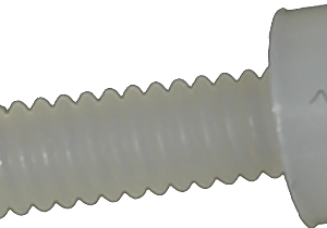 Nylon bolt M2 6 mm, 100 pcs.