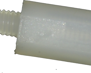 Nylon spacer M2 10 mm, 100 pcs.