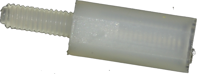 Nylon spacer M2 10 mm, 100 pcs.