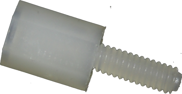 Nylon spacer M2 6 mm, 100 pcs.