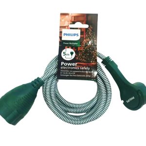 Philips produžni kabel 5m, zeleni