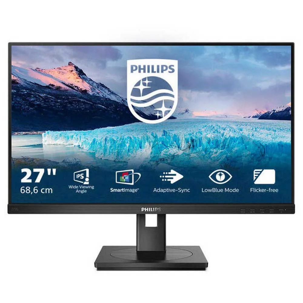 Philips 272S1M 27", VGA, DVI, HDMI, DP, HAS, zvuč.