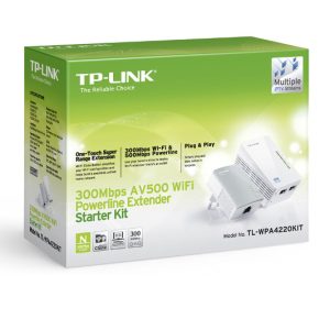 TP-Link TL-WPA4220KIT, 300Mbps Wi-Fi powerline ext
