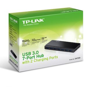 TP-Link UH720, 7-ports USB 3.0 hub + 2 power