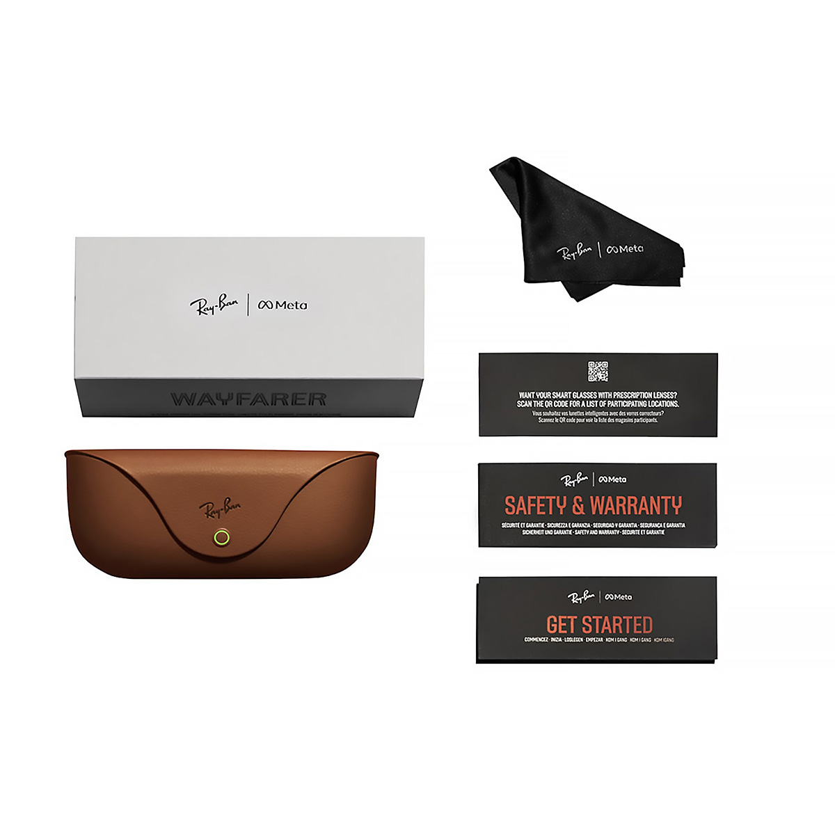 Ray-Ban Meta Wayfarer (Gen 2) Shiny Black Transitions Graphite Green Large 155/53 RW4012 (601/1M53) - Slika 8