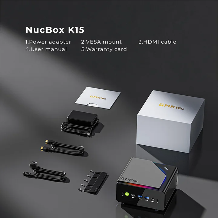 Mini PC GMKtec K15 Core Ultra 5 125U 16GB DDR5 + 1TB SSD, WIN 11 Pro - Slika 3
