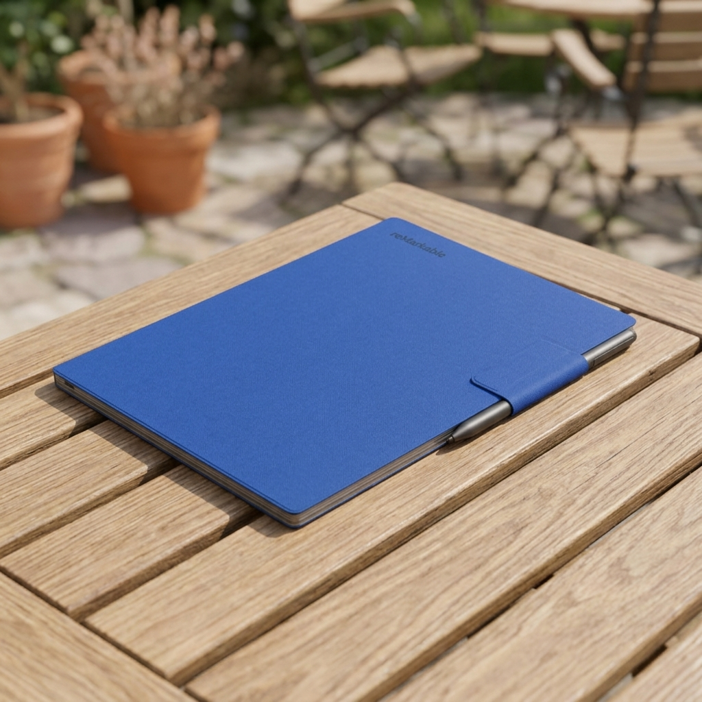 Euti eMarkable Paper Pro - Book Folio Mosaic weave - Cobalt - Plava - Slika 2