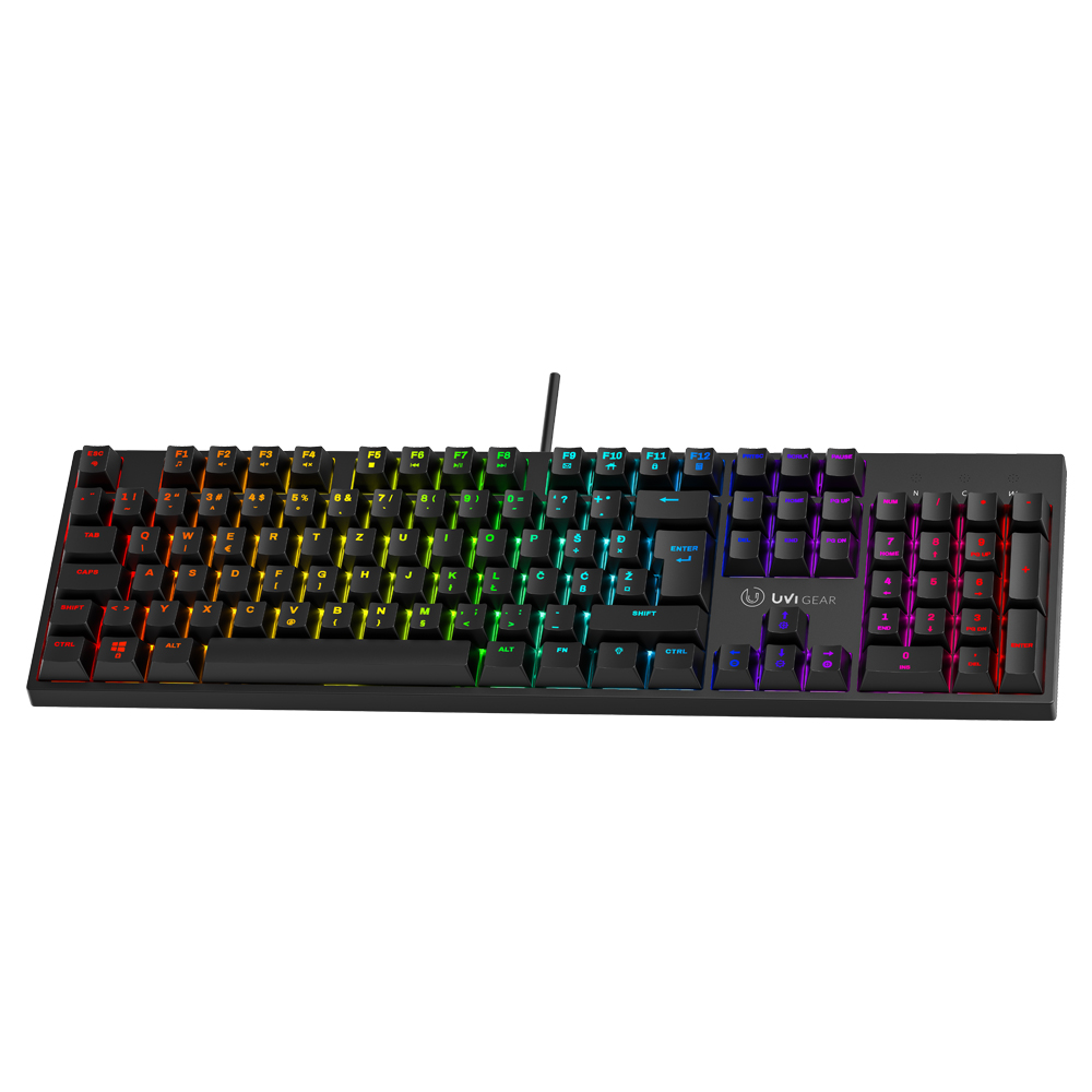 UVI GREED V2 BROWN Switch RGB mehanička tipkovnica SLO/CRO - Slika 3