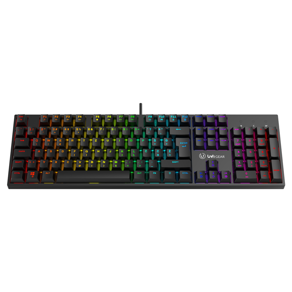 UVI GREED V2 BROWN Switch RGB mehanička tipkovnica SLO/CRO - Slika 6