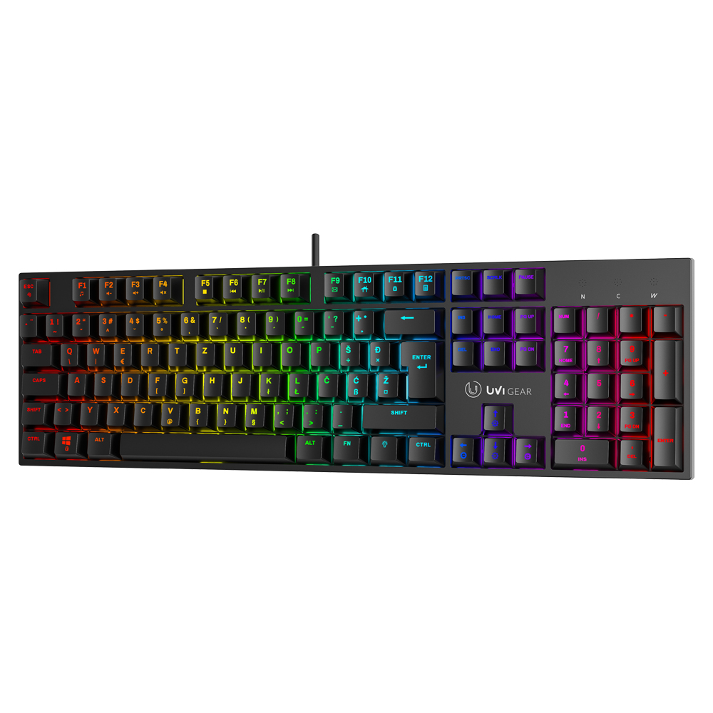 UVI GREED V2 BROWN Switch RGB mehanička tipkovnica SLO/CRO