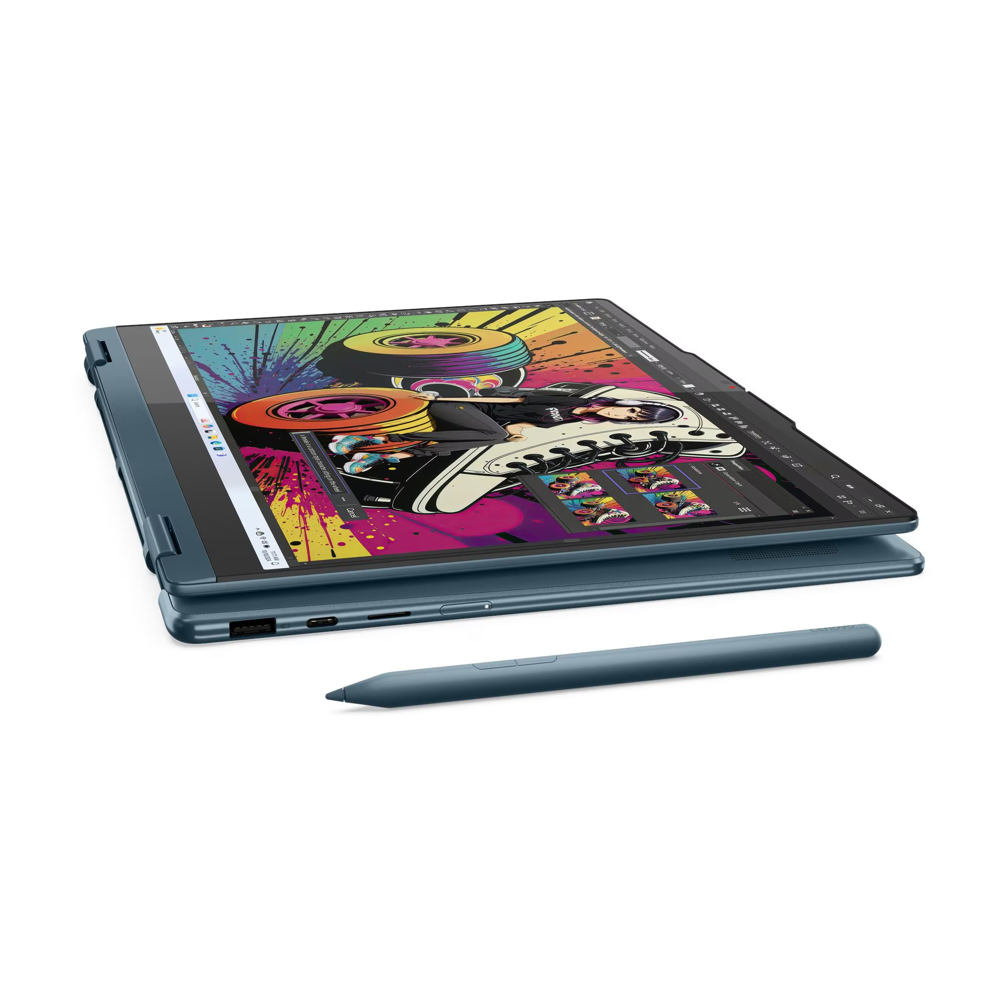 Lenovo Yoga 7 2-in-1 14AKP10 14" Touch OLED Ryzen AI 5 340 16GB 512GB Windows 11 Pro - Slika 2