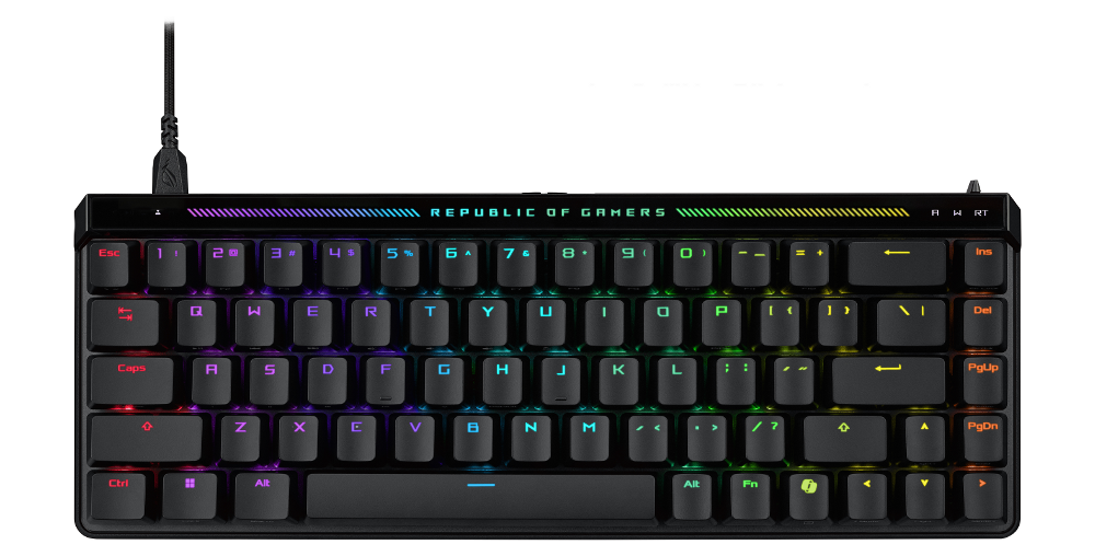 ASUS ROG Falchion Ace HFX, bež. tipkovnica, crna
