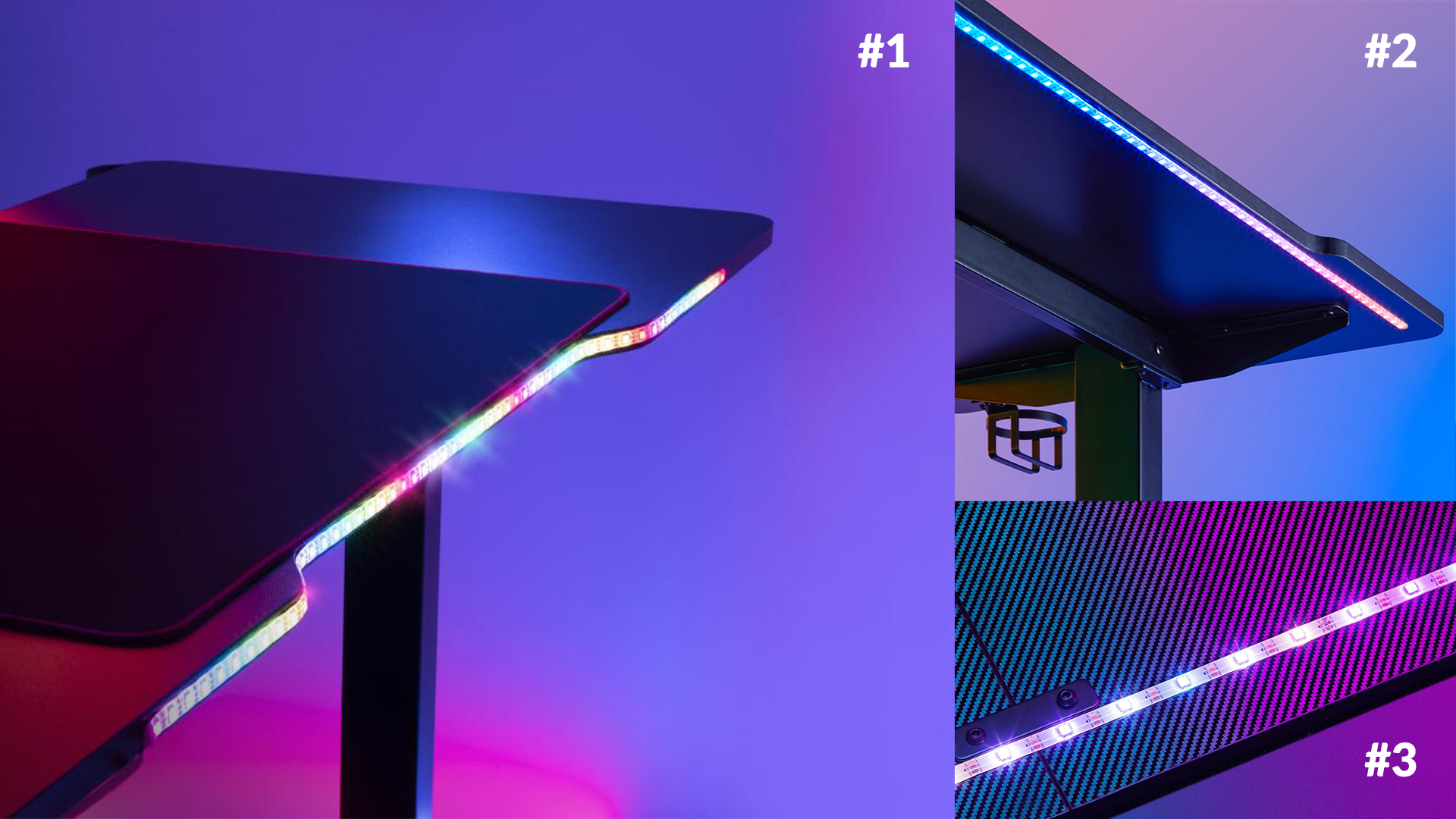 UVI Desk Breacher RGB podesiv gaming stol 136 cm x 60 cm - Slika 8