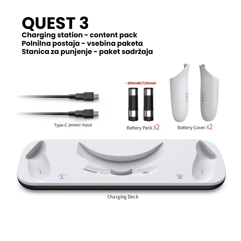 Meta Quest 3 stanica za punjenje - Slika 3