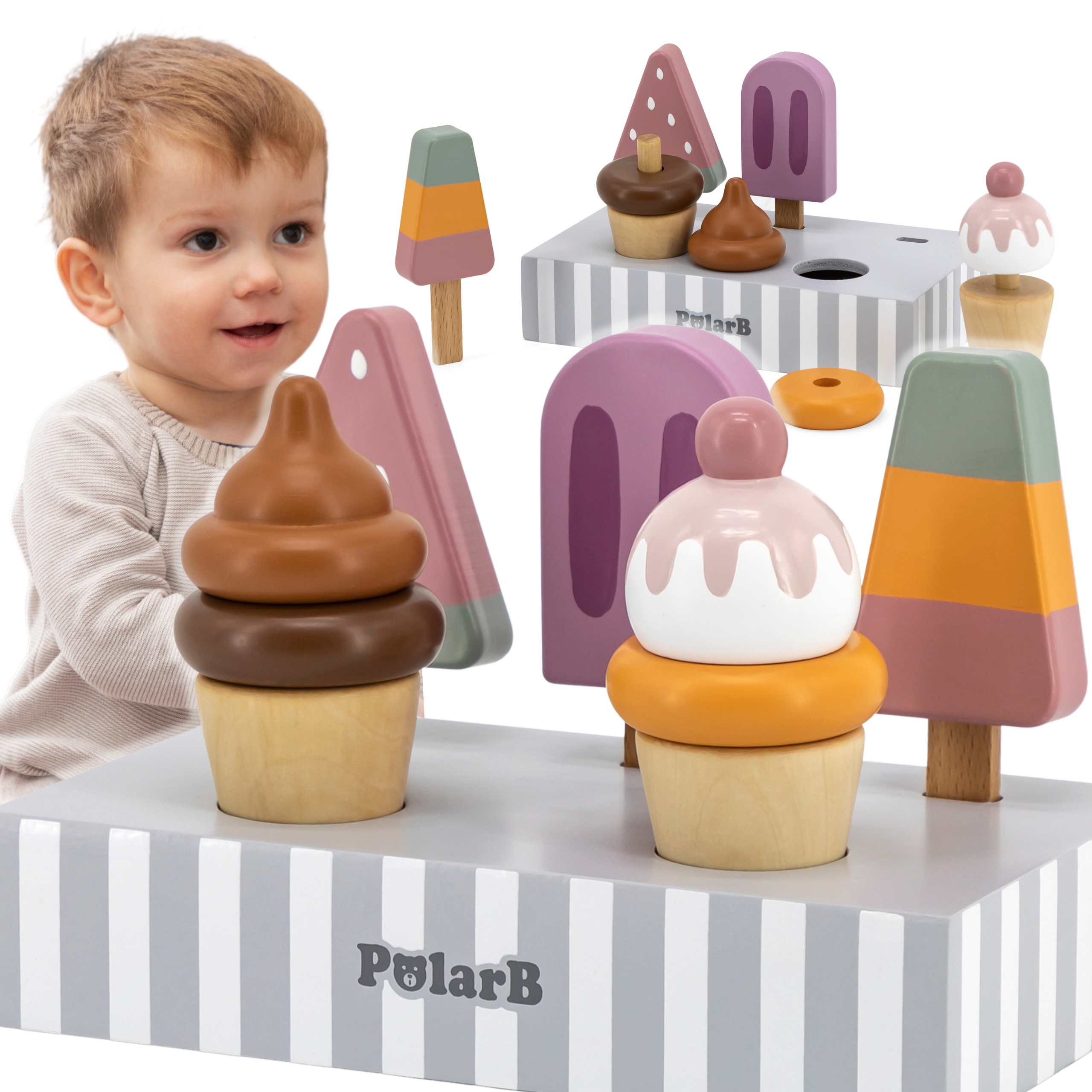 VIGA PolarB Ice Cream Sticks with Stand 5 pcs.