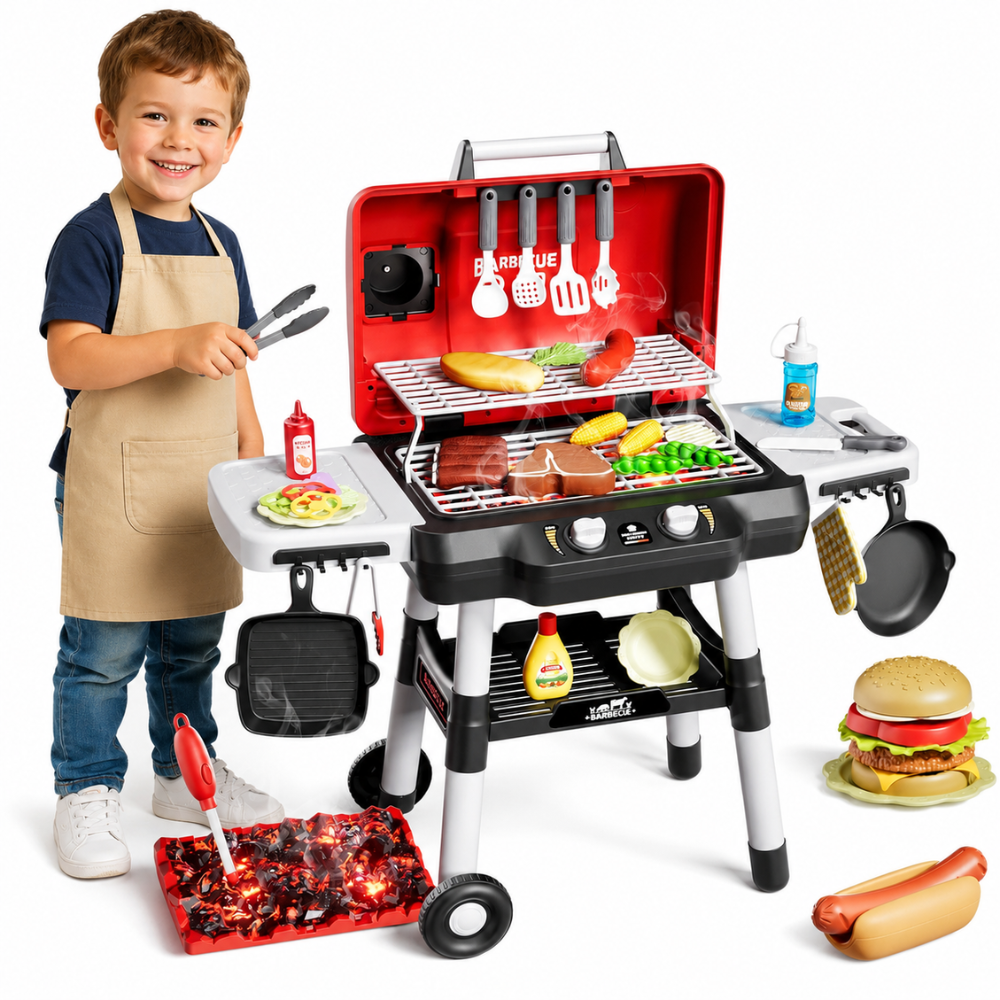 WOOPIE Grill Barbecue Garden Kitchen Interactive LED Set XL 31 pcs.