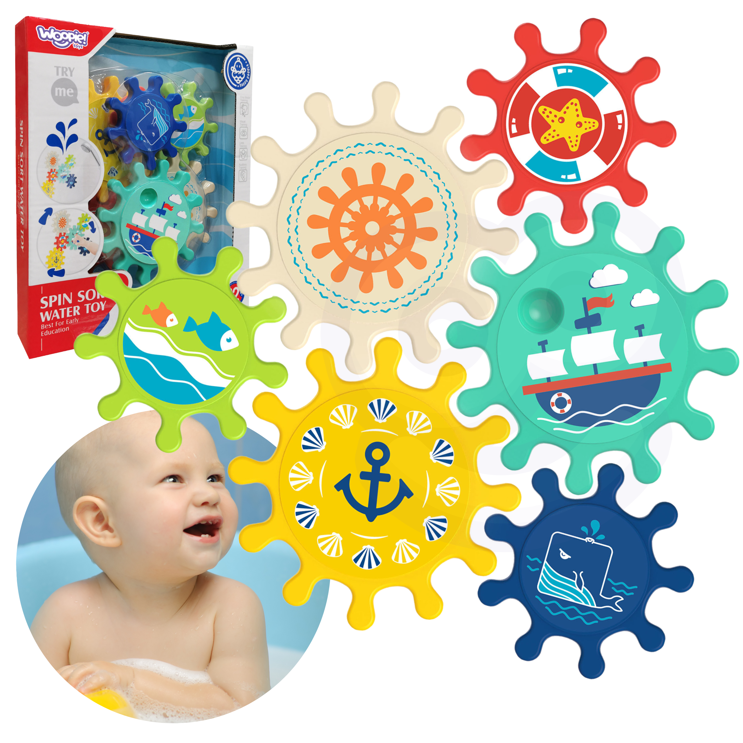 WOOPIE BABY Water Bath Toy with Gears