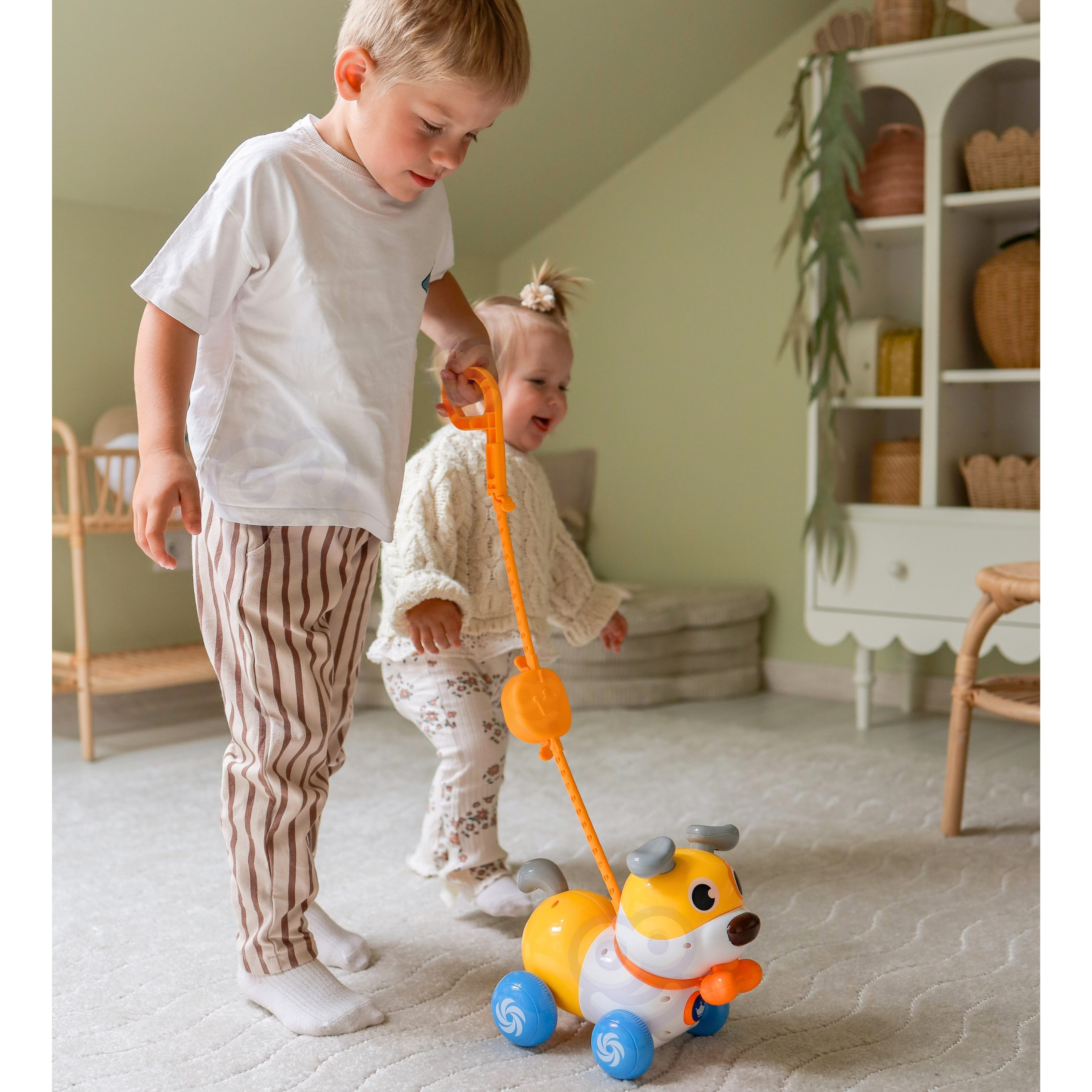 WOOPIE Interactive 2-in-1 Dog Pusher Barking 360° 6m+ - Slika 4
