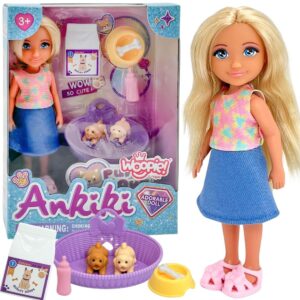 WOOPIE ROYAL Doll Set with Adorable Puppies and Accessories