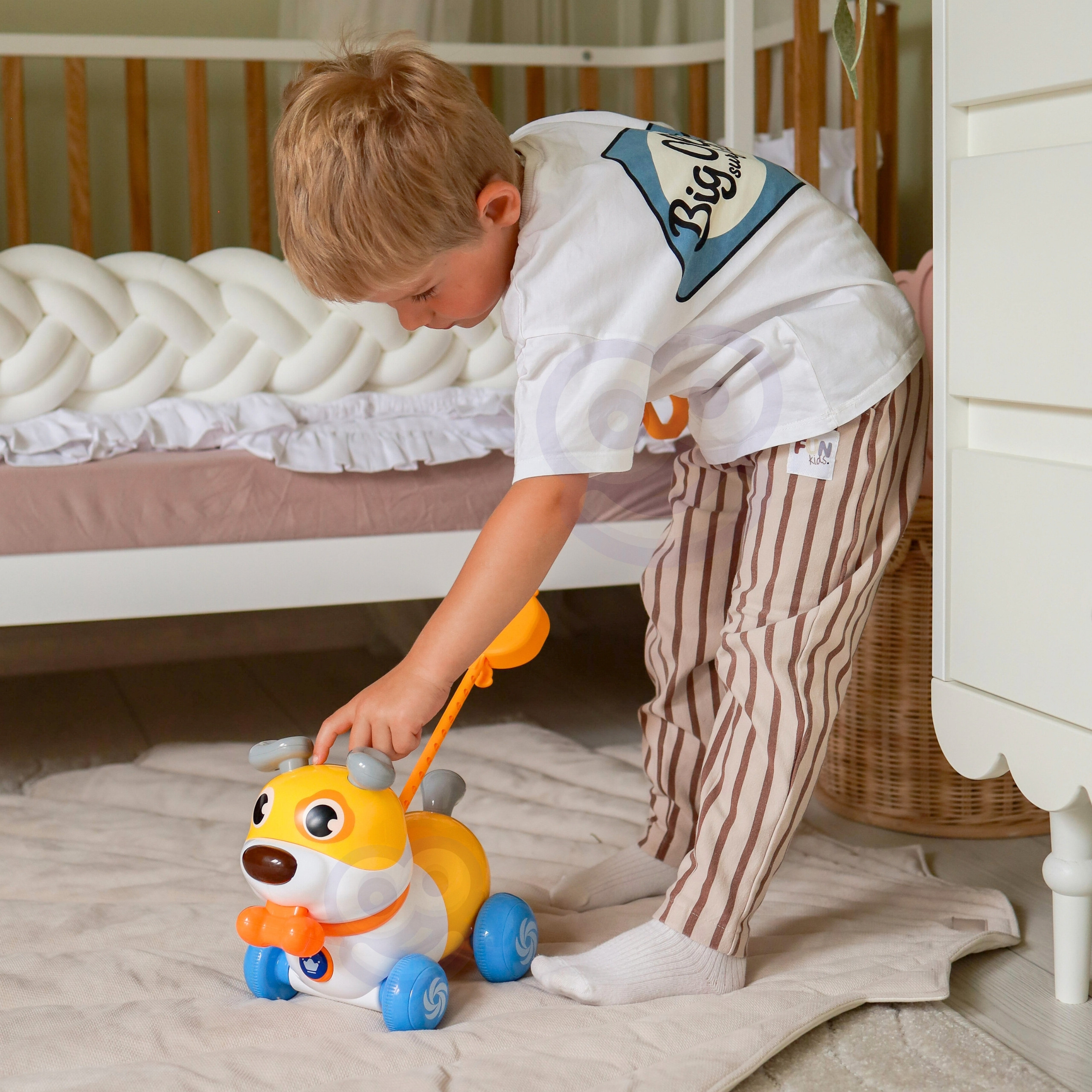 WOOPIE Interactive 2-in-1 Dog Pusher Barking 360° 6m+ - Slika 8