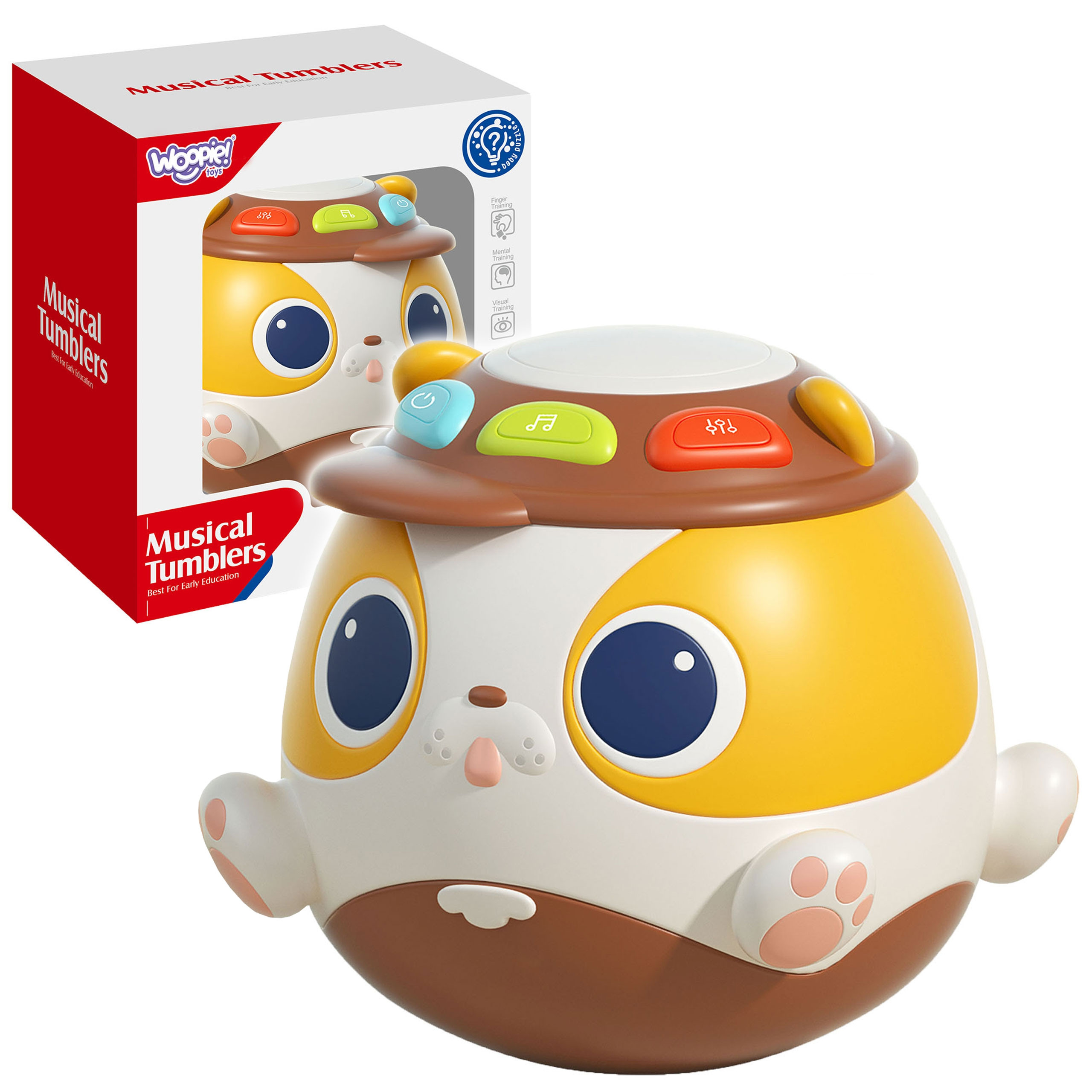 WOOPIE BABY Interactive Playing Ball Dog Musical Educational Toy - Slika 6