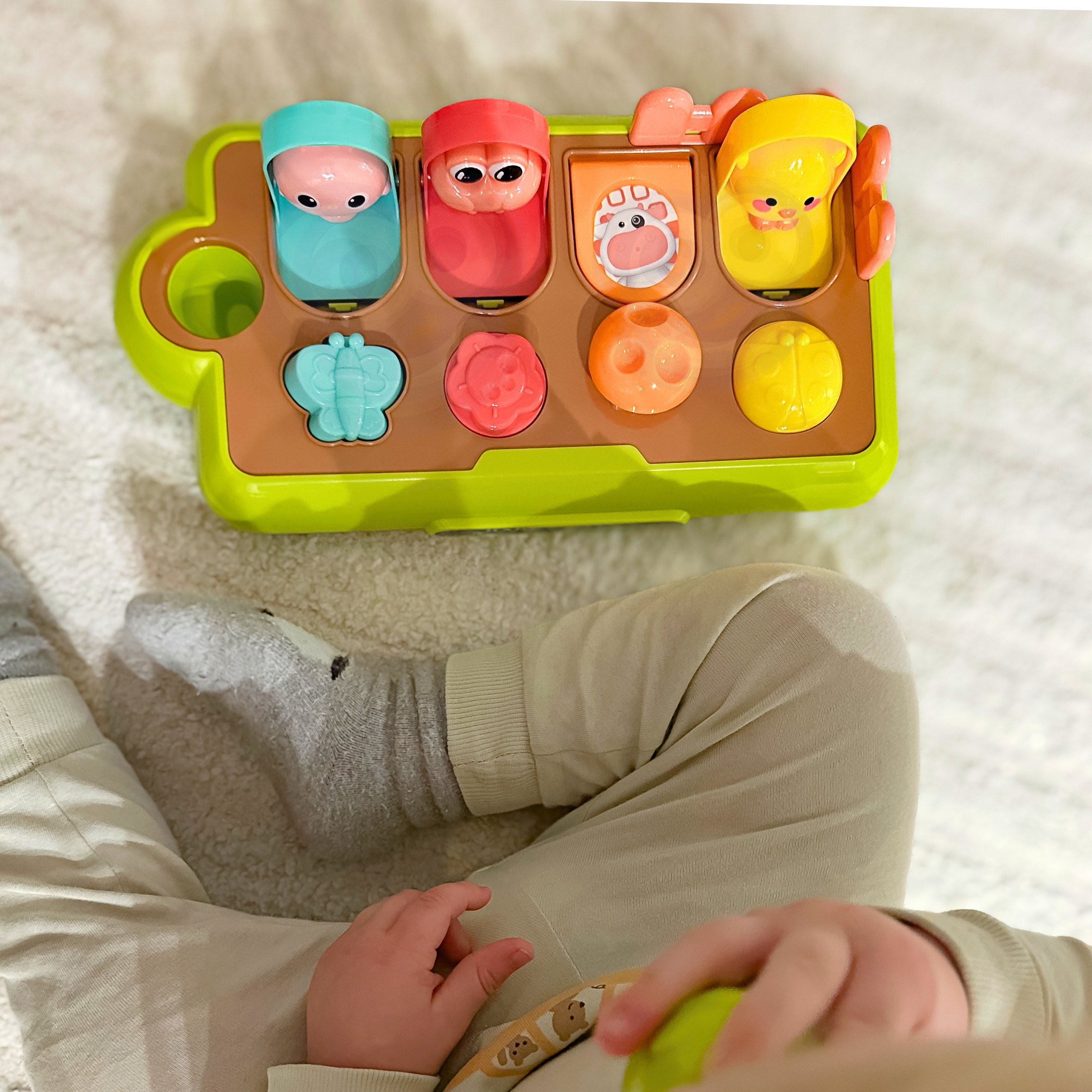 WOOPIE BABY Educational Toy Pop-Up Animals Happy Farm - Slika 5