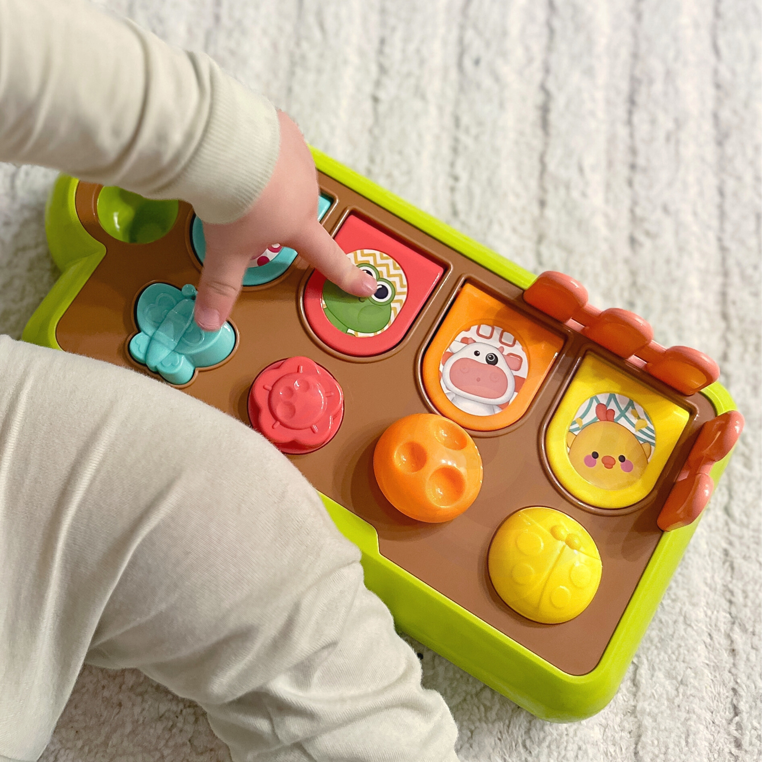 WOOPIE BABY Educational Toy Pop-Up Animals Happy Farm - Slika 6