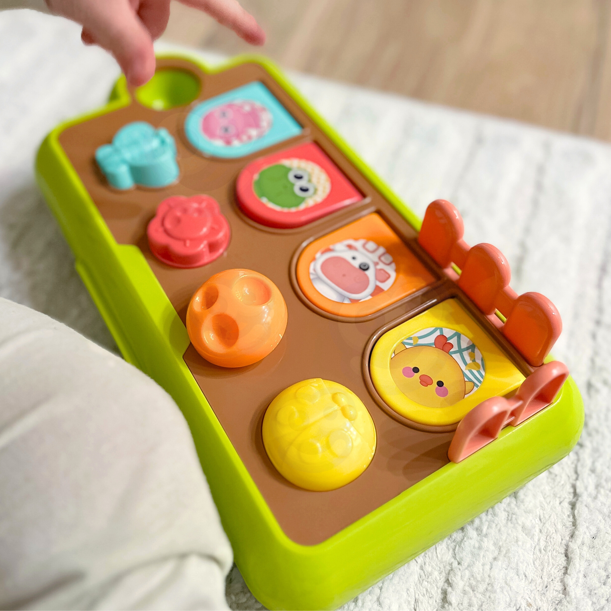 WOOPIE BABY Educational Toy Pop-Up Animals Happy Farm - Slika 7