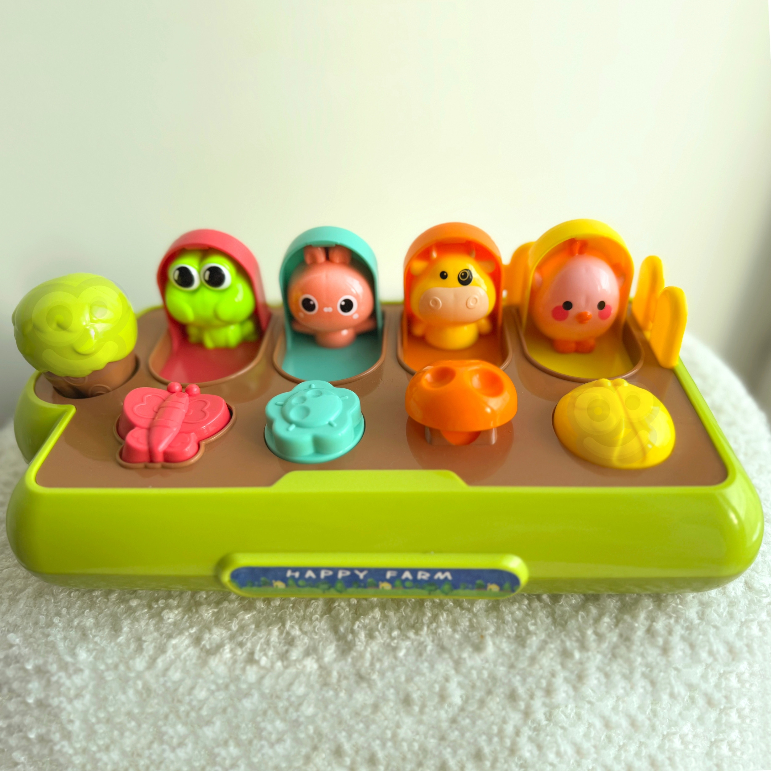 WOOPIE BABY Educational Toy Pop-Up Animals Happy Farm - Slika 8