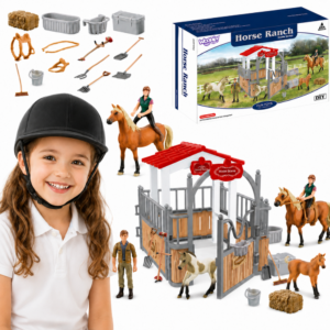 WOOPIE Set Stables Horse Pen Figures 18 pcs.