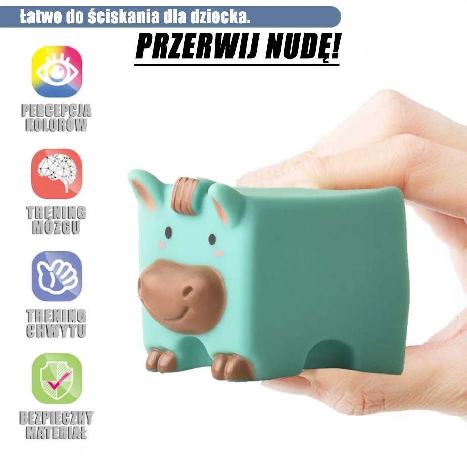 WOOPIE BABY Sensory Blocks Squeeze Puzzle Sound Learning Counting 12 pcs. - Slika 4