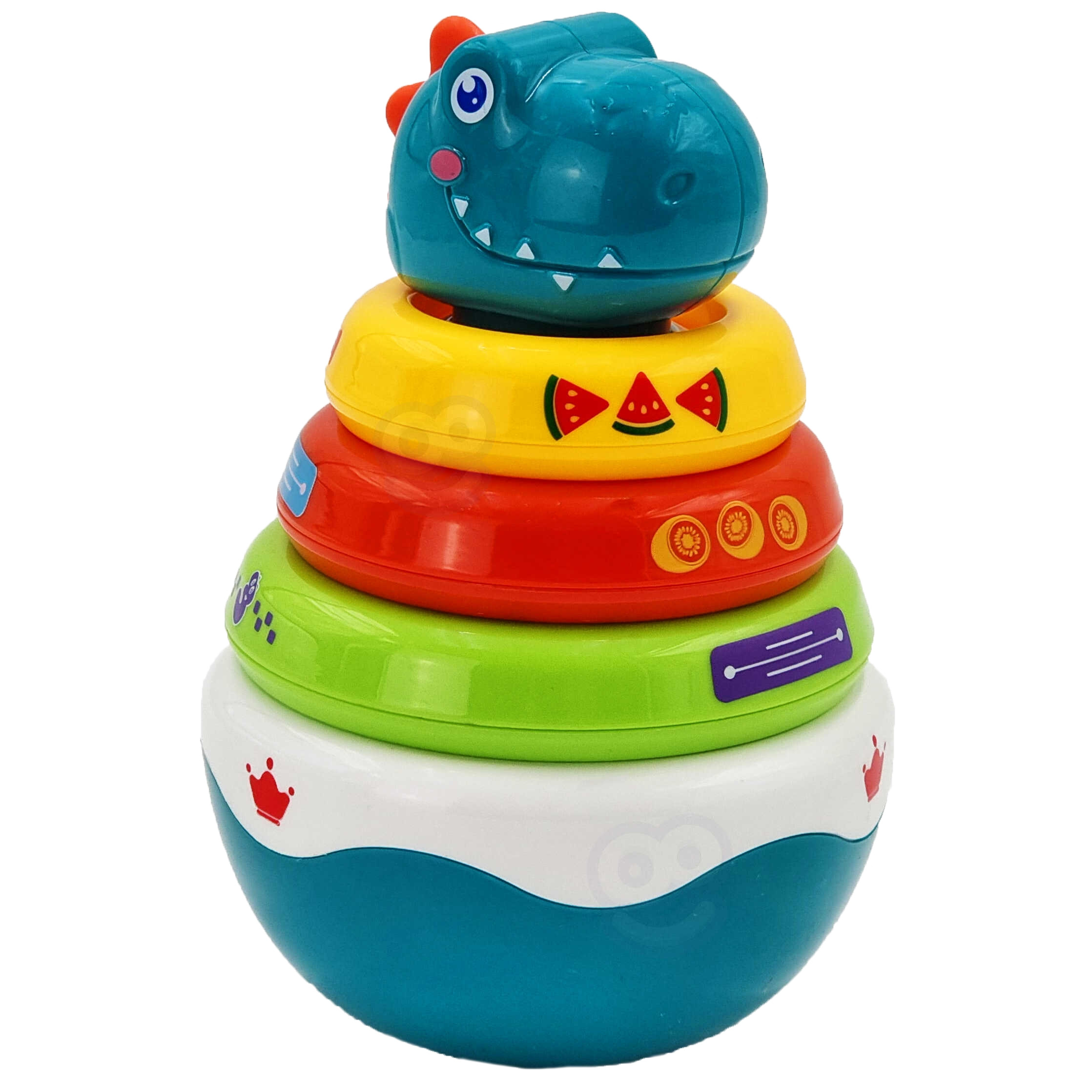 WOOPIE BABY Sensory Toy Dino Pyramid Puzzle for Babies - Slika 5