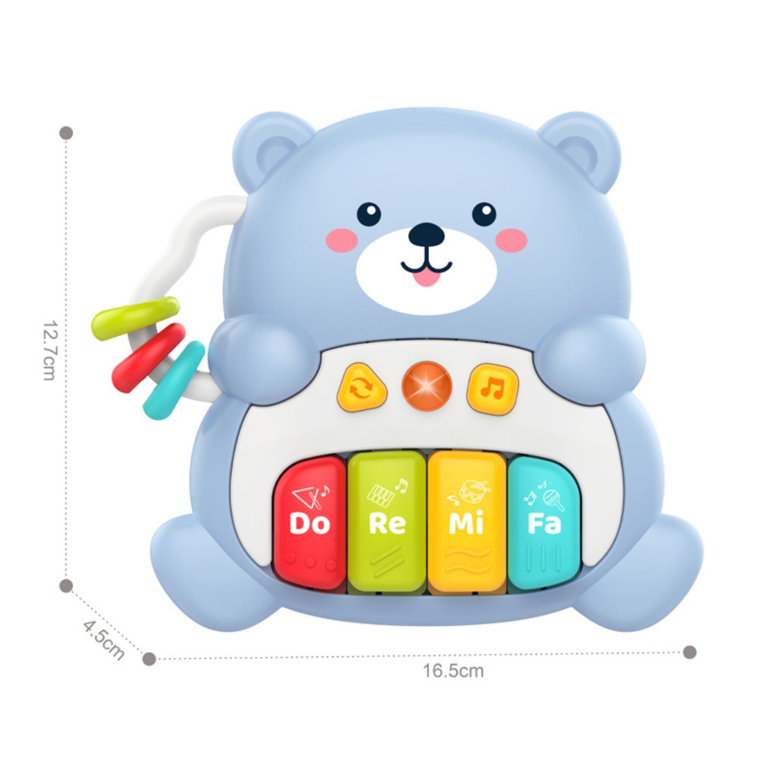 WOOPIE BABY Interactive Piano Musical Teddy Bear 1 piece - Slika 5