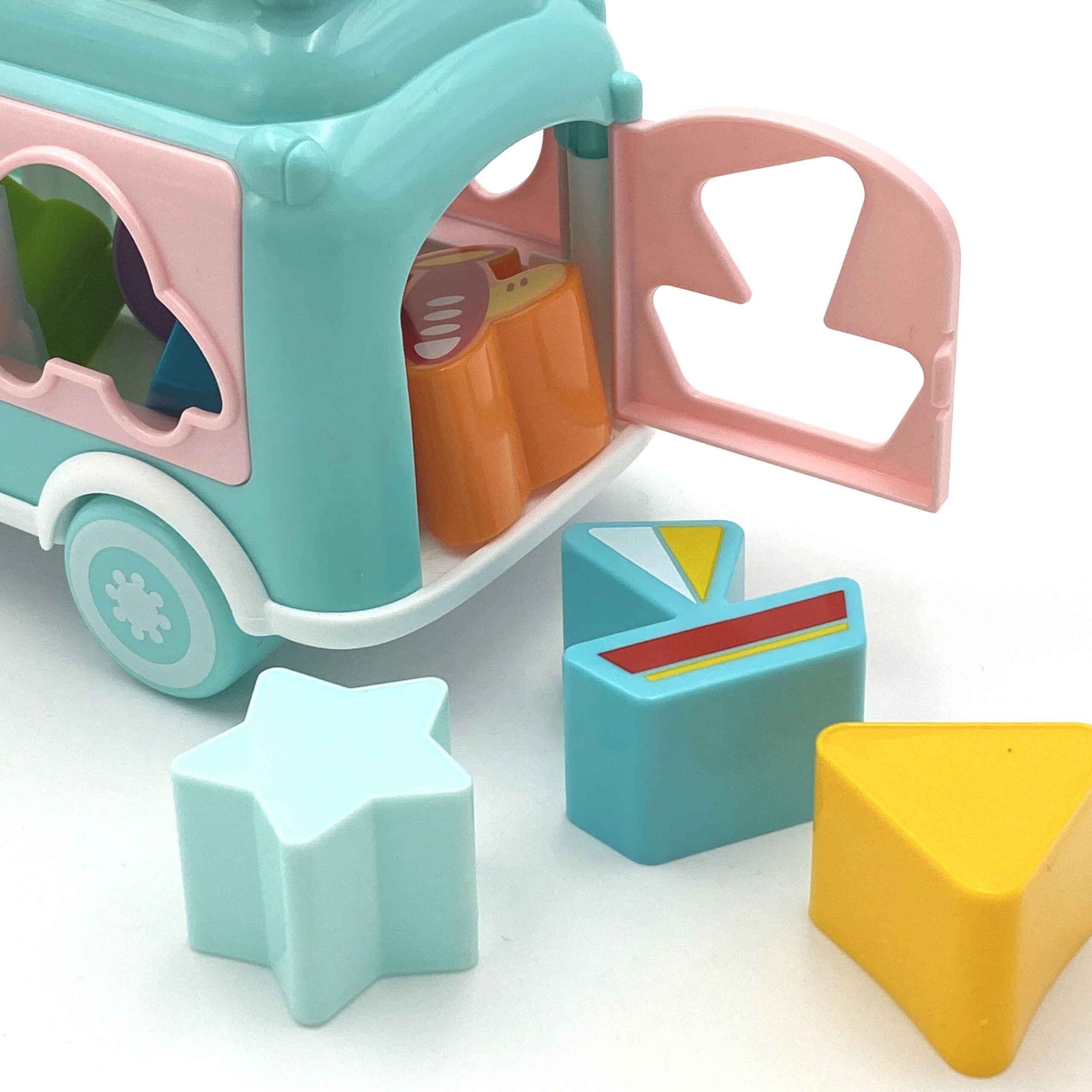 WOOPIE BABY Musical Car Sorter with Cymbals Green - Slika 4